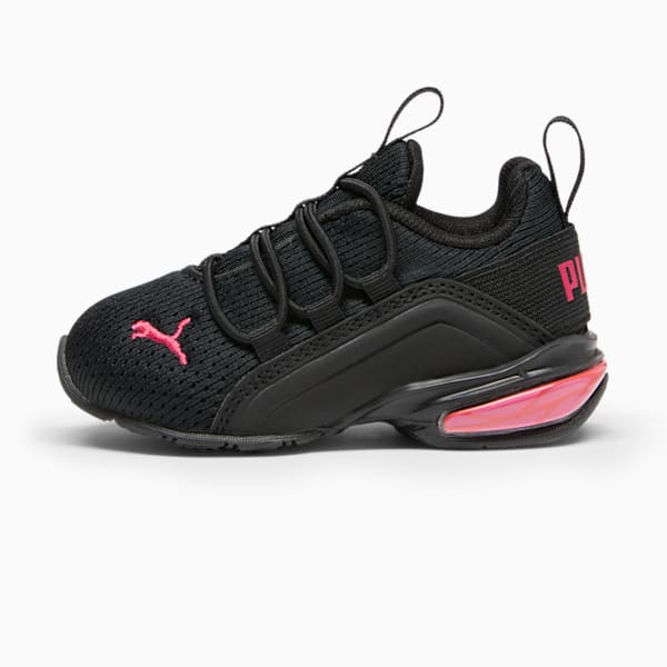 Tenis para infantes Axelion Mesh, PUMA Black-Garnet Rose, extralarge